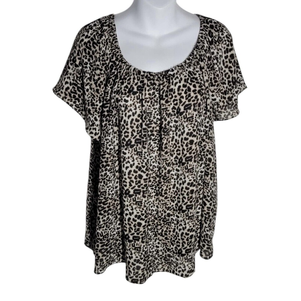 Vince Camuto Leopard Blouse